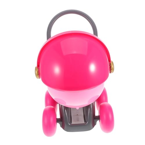 Sosoport Puppenwagen für Puppenhaus Zubehör Realistischer Handwagen für Kreative Rollenspiele für Interaktion und Fantasie Langlebig und Detailverliebt Gefertigt von Sosoport