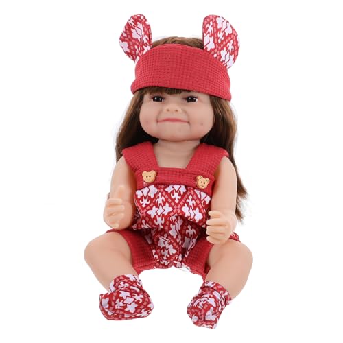 Sosoport Realistische Puppe aus Weichem Niedliche und Lebensechte Spielzeugpuppe für Rollenspiele Dekoration für Kinderzimmer und Spielzimmer von Sosoport