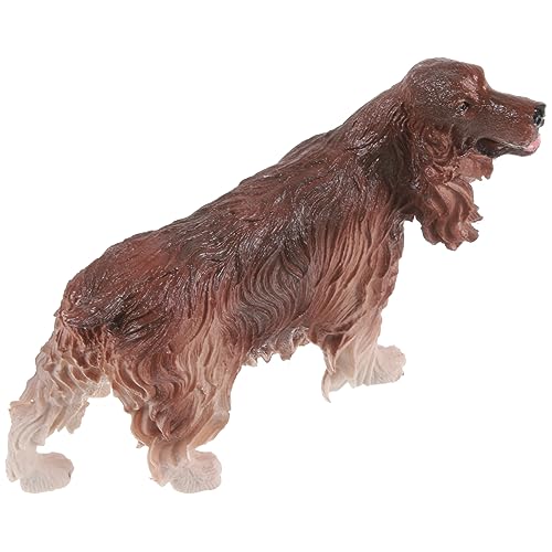 Sosoport Realistische Spaniel Figur Simulationshund Dekoration für Bildung für Schlafzimmer Klassenzimmer und Leicht Sicher Tierfigur von Sosoport