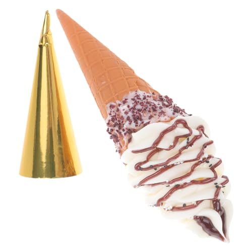 Sosoport Hochsimuliertes Eistüte Modell Gefälschte Eistüte Realistisches EIS Künstliches Dessert Fotorequisite für Kinder von Sosoport