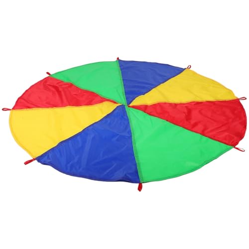 Sosoport Regenbogen Regenschirm Kindergarten Mehrfarbiger Fallschirm Regenbogen Fallschirm Kooperativer Fallschirm Fallschirm 190d Polytariff von Sosoport