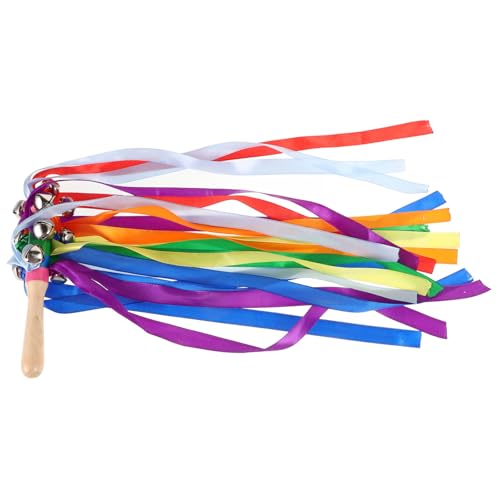 Sosoport Regenbogen Tanzbänder mit Spiralstab Handgehaltene Gymnastikbänder für Outdoor Aktivitäten und Kreative Tanzaufführungen Fördern Bewegung und Fitness von Sosoport