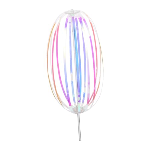 Sosoport Regenbogen -Twist -Stick Farbenfrohes Handheld Spaß Regenbogen Lichtspielzeug Bubble -Zauberstab für Feenstäbe stecken Plastik von Sosoport
