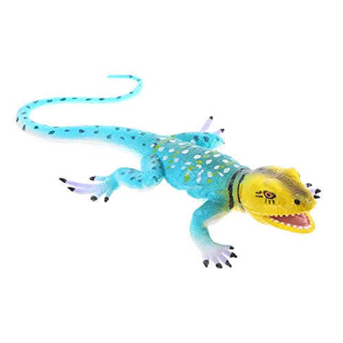 Sosoport Reptilien Figur Tischdekoration aus Kreative Echsenstatue für und Fotografie Requisiten Robuste und Sichere Tierfigur für Fantasievolles Spiel von Sosoport