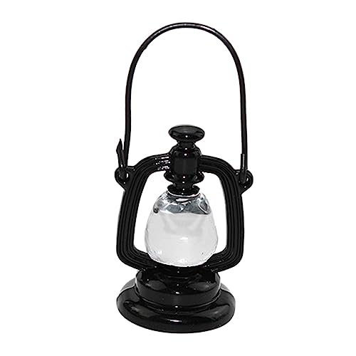 Sosoport Miniatur-puppenmöbellampe Harzlegierung Retro-petroleumlampe Einzigartiges Design Für -bastelsets von Sosoport