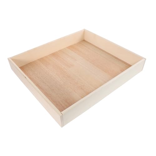 Sosoport -Sand -tablettspielzeug Für Sandkasten Mini Sandbox Sandkästen Für Kleinkinder Desktop-Sandbox So Tun Als Ob Spiel Aufbewahrungskorb Light Brown Hölzern von Sosoport
