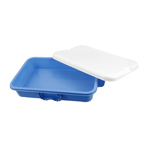 Sosoport Sandkasten Lagerung zusammenklappbar Tragbare Sandwanne mit Deckel drinnen klein kinderzimmer aufbewahrungsbox mehrzweck aufbewahrungsbox Montessori-Sandtablett Sandkästen Plastik von Sosoport