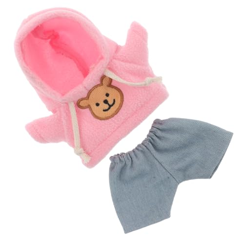 Sosoport Satz Plüschtier Stofftierkleidung Anziehzubehör Puppenkleidung Tragen Mini-bär-puppenkleidung Kleider Winzige Plüsch-Outfits Dekoratives Bärenkostüm Bärenkleidung Hosen von Sosoport
