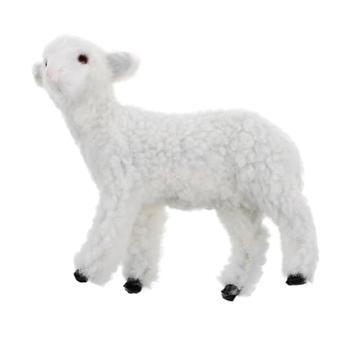 Sosoport Schaf Modell Deko Figur Realistisches Schaf für Garten Büro und Ausstellungen Lernwerkzeug für Landwirtschaft Hochwertige Handwerkskunst für Dekorative Vielfalt von Sosoport