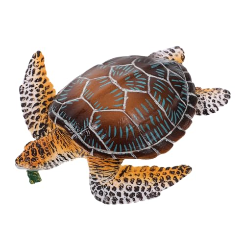 Sosoport Schildkröten Figur Realistische Tierfigur für Kinderzimmer Dekoratives Schildkröten Modell mit Feinen Details für Aquarien und Schreibtisch Ornament Lebensechte von Sosoport