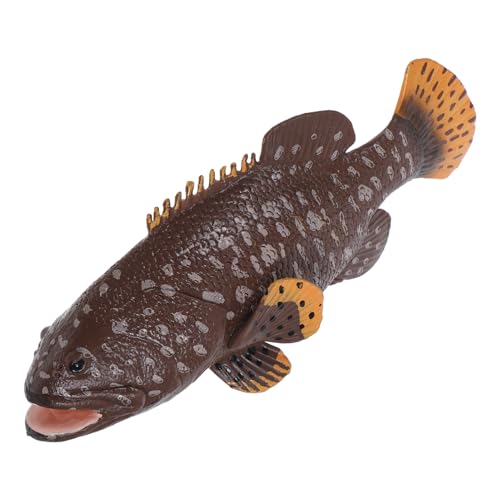 Sosoport Simulation Fisch Modell Realistisches Plastik Zackenbarsch Deko für Aquarien und Lernspielzeug zur Tiererkennung Tiefbraun Sosoport Simulation Fisch Modell Realistisches Plastik Zackenbarsch Deko für Aquarien und Lernspielzeug zur Tiererkennung Tiefbraun von Sosoport