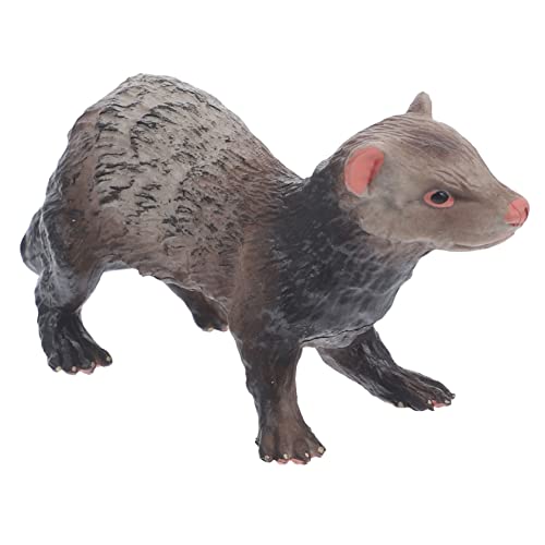 Sosoport 1stück Simulation Ferret Figurine Modell Realistische Tierfigur Für Kinderzimmer Lernspielzeug Kognitiven Fähigkeiten Und Dekoration Für Zuhause von Sosoport