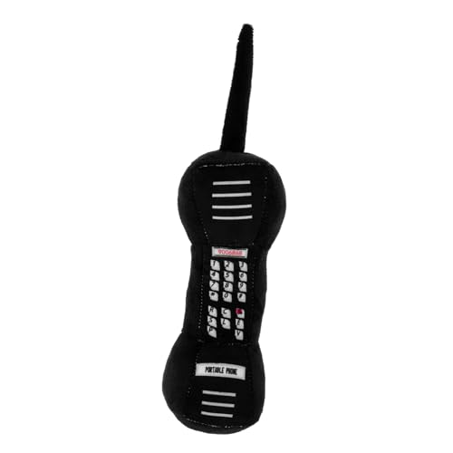 Sosoport Simulationsspielzeug Mädchen Retro Handy Kleinkindspielzeug Plüschtelefon Handys Handy Hautfreundliches Puppenspielzeug Handypuppe Pp Baumwolle Schwarz von Sosoport