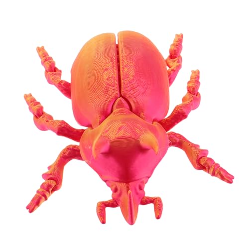 Sosoport Simuliertes Käferspielzeug Figur Simulationskäfer Lebensechtes Käfermodell Pädagogisches Käferspielzeug Desktop- -Dekoration Desktop- -Ornament Spielzeugkäfer Plastik von Sosoport