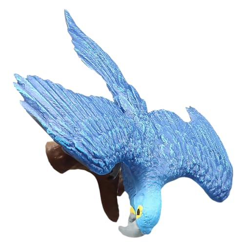 Sosoport Simuliertes Papagei Künstliches Modell Tiermodell Vogelmodell Kinderspielzeug Kinderzubehör Cartoon Puppen Blau von Sosoport
