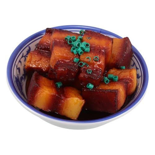 Sosoport Simuliertes geschmortes Schweinefleisch gefälschtes Rindfleisch künstliche Äpfel Sichuan-Hot-Pot-Suppenbasis -Display Hotpot-Basis Scharf gekochtes Essen aus Porzellan PVC von Sosoport