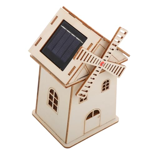 Sosoport Solarbetriebene aus Holz Unvollendetes DIY Modell für Kreative Gestaltung Lernspielzeug für Fördert Fantasie und Feinmotorik Dekoration von Sosoport