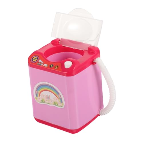 Sosoport Spielzeugwaschmaschine Mini -Waschmaschine Kinderspielzeug Pädagogisches Puppenhaus Lernspielzeug Für Waschmaschine Puff-Waschmaschine Plastik von Sosoport