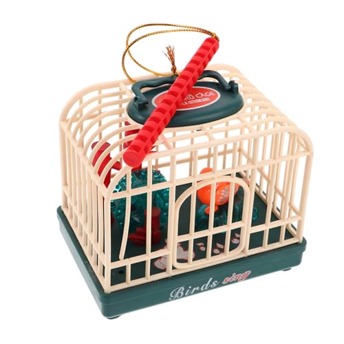 Sosoport Sprachkontrollierter Vogelkäfig blau Interaktives Outdoor sensorisches Singvogel im Käfig Sound aktivierter Singvogel Plastik Blue von Sosoport