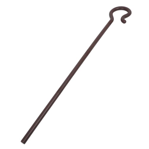 Sosoport Stock Zauberer Kostüm Zauberstab Für Tanzrohr -Performance -krücke Kostümzubehör Bühnenzubehör Rohrdekor Zuckerrohr Kostüm Halloween Cane Brown Plastik von Sosoport