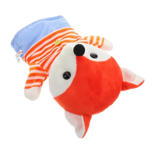 Sosoport Stofftier-handpuppe Fox Animal Puppen Rollenspielpuppen Handpuppenfuchs Plüschhandpuppenspielzeug Fuchshandpuppen Unterrichten Familienhandpuppe Erzählen Von Tierpuppen Orange von Sosoport