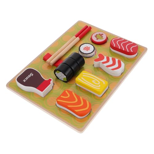 Sosoport Sushi- Tablett Thema Simulation Schneiden Lebensmittelspielzeug für Kleinkinder Holz-Sandwich EIS Küchenspielset für Kleinkinder Sushi-Zubehör hölzern Sosoport Sushi- Tablett Thema Simulation Schneiden Lebensmittelspielzeug für Kleinkinder Holz-Sandwich EIS Küchenspielset für Kleinkinder Sushi-Zubehör hölzern von Sosoport