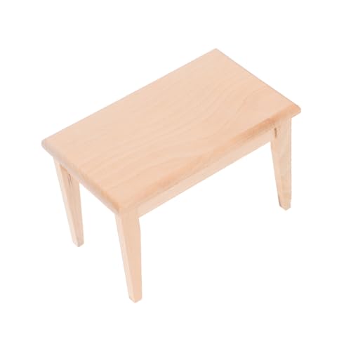 Sosoport Tischdekoration aus Holz für Puppenhaus Realistischer Vintage Esstisch für Puppenzubehör Kreative Bastelprojekte Verschönerung von Szenen Sosoport Tischdekoration aus Holz für Puppenhaus Realistischer Vintage Esstisch für Puppenzubehör Kreative Bastelprojekte Verschönerung von Szenen von Sosoport