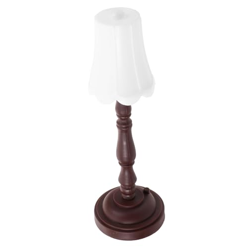 Sosoport Vintage Miniatur Schreibtischlampe Für Puppenhaus Nachtlicht Batterie- von Sosoport