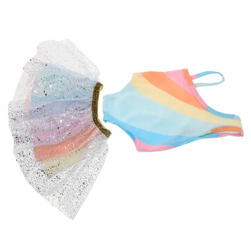 Sosoport Tutu Rock für Puppen Glitzernder Ballett Tanzkleid mit Rainbow Design für Kreative Spiele Verkleidungen und Partys Fördert die Fantasie und Feinmotorik Sosoport Tutu Rock für Puppen Glitzernder Ballett Tanzkleid mit Rainbow Design für Kreative Spiele Verkleidungen und Partys Fördert die Fantasie und Feinmotorik von Sosoport