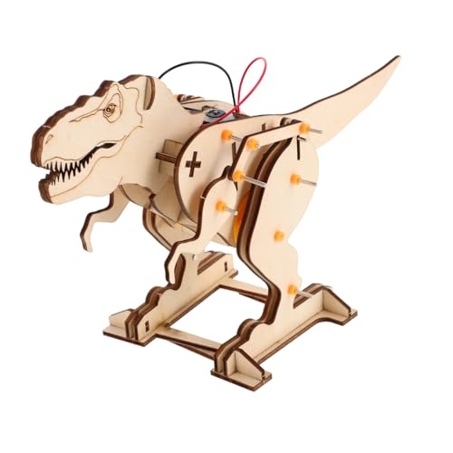 Sosoport Tyrannosaurus Rex-montagespielzeug Stammbausatz Dinosaurier-actionfiguren Hölzernes Dinosaurierspielzeug Dinosaurier-bausatz Dinosaurier-modellbausatz Holz von Sosoport