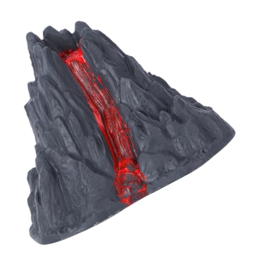 Sosoport Vulkan Lava Mini Vulkan Modell Simulierter Vulkan Dekorative Kindersimulation Vulkanaquarium Vulkan Ornament Drachen Diffusor Vulkan Diffusor Outdoor Figur Lichter Aus von Sosoport