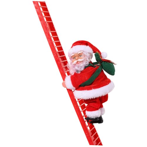 Sosoport Weihnachtsspielzeug für kinderspielzeug weihnachtsmitbringsel weihnachtsdeko weihnsgeschenke Kletterleiter Weihnachtsmann entzückende puppenverzierungen Stoff rot von Sosoport