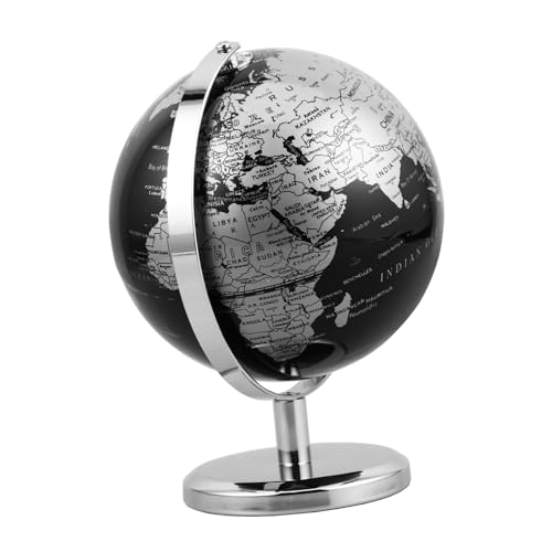 Sosoport Weltkugel-Ornament Desktop-erdkugel Dekorative Weltkugel Vintage Desktop World Globe Desktop-weltkugel Dekorative Globe Ball Wechselkugeldekoration Bürodekor Black Metall Sosoport Weltkugel-Ornament Desktop-erdkugel Dekorative Weltkugel Vintage Desktop World Globe Desktop-weltkugel Dekorative Globe Ball Wechselkugeldekoration Bürodekor Black Metall von Sosoport