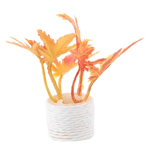 Sosoport Winziges Hausdekor Puppenhaus Zimmerpflanzen Mini-hausdekoration Miniatur-topfpflanzen Für Kleiner Bonsai Winzige Bonsai-Simulation Mini -gartendekoration Plastik von Sosoport