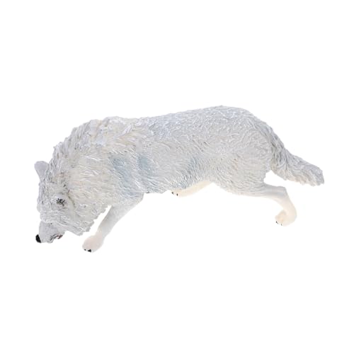 Sosoport Wolfsmodell für Realistisches Tierornament aus Dekorative Wolfstatue für Heim und Gartendekoration Lernspielzeug für Kognitive Entwicklung Sosoport Wolfsmodell für Realistisches Tierornament aus Dekorative Wolfstatue für Heim und Gartendekoration Lernspielzeug für Kognitive Entwicklung von Sosoport