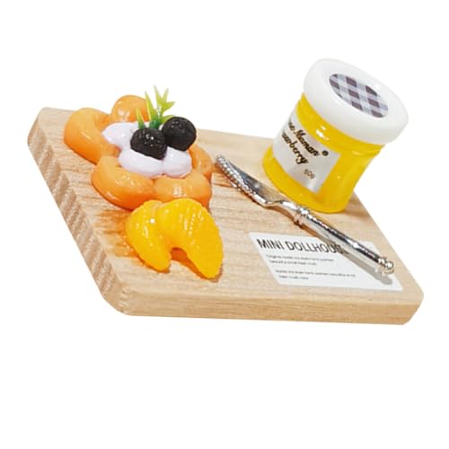 Sosoport Zubehör für Puppenhäuser Mini Flasche Puppenhaus Zubehör Modell spielzeuge Essen Küchenzubehör für Puppenstuben dekoratives Modell Harz Colorful von Sosoport