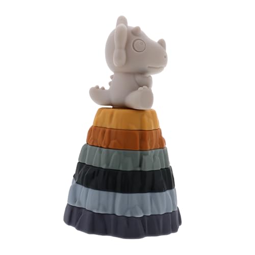 Sosoport für die frühe Bildung von Babys Dino-Puzzle Dinosaurier-Stapelspiel Dino- Stapelringe für Babys Gleichgewichtsspiel für Tiere Vinyl Sosoport für die frühe Bildung von Babys Dino-Puzzle Dinosaurier-Stapelspiel Dino- Stapelringe für Babys Gleichgewichtsspiel für Tiere Vinyl von Sosoport
