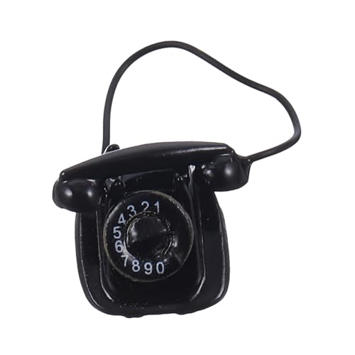 Sosoport puppenhaus Telefon für kinderspielzeug dollhaus swor mit Wählscheibe Puppenstubenmöbel und Zubehör Mini-Telefonmodell Miniatur-Telefonmodell Metall Black Sosoport puppenhaus Telefon für kinderspielzeug dollhaus swor mit Wählscheibe Puppenstubenmöbel und Zubehör Mini-Telefonmodell Miniatur-Telefonmodell Metall Black von Sosoport