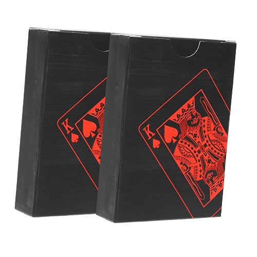 Sosoport wasserdichte Pokerkarten aus Schwarzem Kreatives Kartenspiel für Zuhause für Familien und Partys Langlebig und Farbecht Perfektes von Sosoport