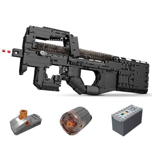 Baustein Pistole Set, schießbare militärische Modellpistole, Taktische Waffe für Erwachsene und Teenager, DIY Armee Spielzeug für Jungen und Männer, Geburtstag, Alter 8+ von Sosuy