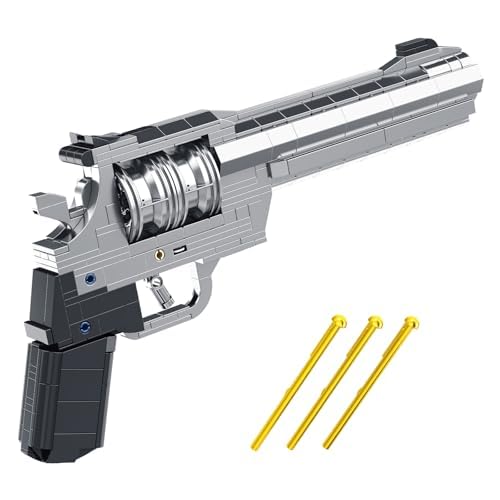 Realistische Revolver Pistole Baustein Pistole Set, schießbare militärische Modellpistole, taktische Waffe für Erwachsene und Teenager, DIY Armee Spielzeug für Jungen und Männer, Geburtstag, Alter 8+ Realistische Revolver Pistole Baustein Pistole Set, schießbare militärische Modellpistole, taktische Waffe für Erwachsene und Teenager, DIY Armee Spielzeug für Jungen und Männer, Geburtstag, Alter 8+ von Sosuy