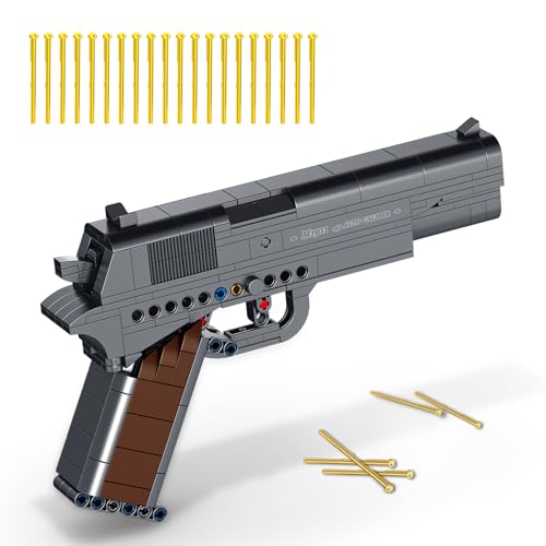 Sosuy Baustein Pistole Sets, M1911 1: 1 schie?Bare Pistole Modell Pistolen Armee Spielzeug für Erwachsene Teen Jungen, Geburtstag Geschenke für M?nner Kinder Alter 8+, Sammlung für Milit?rfan 333PCS Sosuy Baustein Pistole Sets, M1911 1: 1 schie?Bare Pistole Modell Pistolen Armee Spielzeug für Erwachsene Teen Jungen, Geburtstag Geschenke für M?nner Kinder Alter 8+, Sammlung für Milit?rfan 333PCS von Sosuy