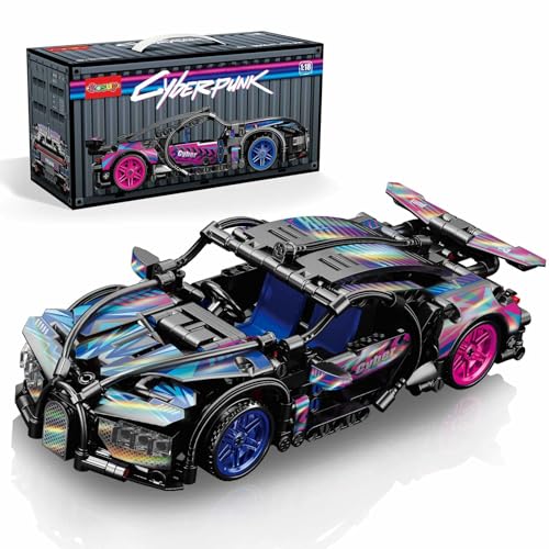 Sosuy Baustein-Rennauto-Set, 1:18 Technik-Modellbausatz, 473 Teile, Rückzieh-Cyberpunk-Spielzeug für Kinder ab 6 Jahren, Geburtstagsgeschenk für Jugendliche und Erwachsene, Super Sportwagen Bausteine Sosuy Baustein-Rennauto-Set, 1:18 Technik-Modellbausatz, 473 Teile, Rückzieh-Cyberpunk-Spielzeug für Kinder ab 6 Jahren, Geburtstagsgeschenk für Jugendliche und Erwachsene, Super Sportwagen Bausteine von Sosuy