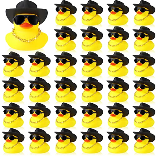 Sotiff 48 Sets Cowgirl Gummiente Quietschente Badeente Party Spielzeug Enten Auto Armaturenbrett Dekorationen mit Mini-Halskette Hut und Sonnenbrille für Badewanne, Babyparty, Geburtstag, Schwimmparty Sotiff 48 Sets Cowgirl Gummiente Quietschente Badeente Party Spielzeug Enten Auto Armaturenbrett Dekorationen mit Mini-Halskette Hut und Sonnenbrille für Badewanne, Babyparty, Geburtstag, Schwimmparty von Sotiff