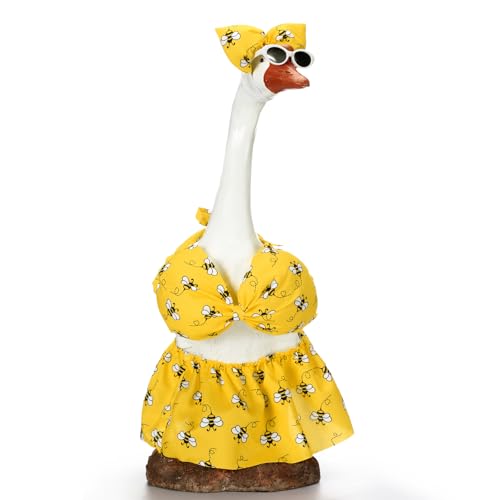 Soulchen 1 Set Sommer-Veranda-Gans-Outfit, 58,4 cm, Zement-Gans-Kleidung für Absolventen, Sommer, Garten, Hof, Dekoration (Badeanzug) von Soulchen