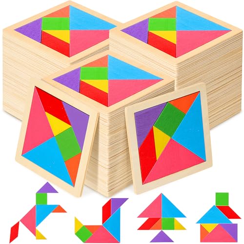 Soulchen 100 Stück Holz Tangrams Puzzles Bulk für Schüler Formen Puzzle Gehirn Logikblock für Tangram Spiel Geometrische Muster Block Spielzeug Geburtstagsfeier Goody Bag Stuffers Pädagogische Soulchen 100 Stück Holz Tangrams Puzzles Bulk für Schüler Formen Puzzle Gehirn Logikblock für Tangram Spiel Geometrische Muster Block Spielzeug Geburtstagsfeier Goody Bag Stuffers Pädagogische von Soulchen