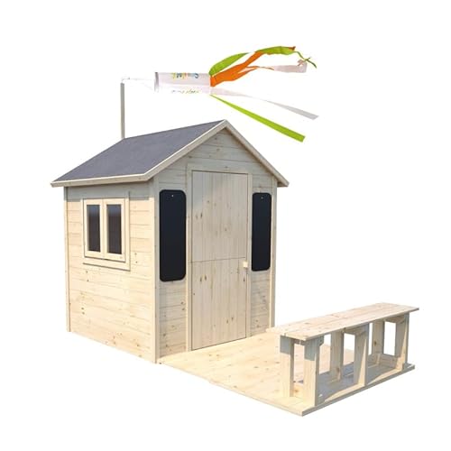 Soulet Kinderhaus aus Holz mit Terrasse und Sitzbank - Grace von Soulet