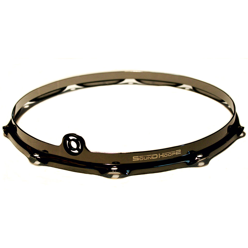 SoundHoops Pro 14" Black Nickel Snare Batter Side Hoop 10 Hol SoundHoops Pro 14" Black Nickel Snare Batter Side Hoop 10 Hol von SoundHoops
