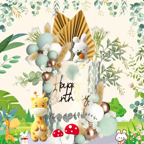 SoundZero 45 Stück Tortendeko, Jungle Cake Topper, Dschungel Kindergeburtstag Tortendeko, Safari Zoo Dschungel Tortendeko, Deko Geburtstag Kuchen, Dschungel Tortendeko, zum Dekorieren von Kuchen SoundZero 45 Stück Tortendeko, Jungle Cake Topper, Dschungel Kindergeburtstag Tortendeko, Safari Zoo Dschungel Tortendeko, Deko Geburtstag Kuchen, Dschungel Tortendeko, zum Dekorieren von Kuchen von SoundZero
