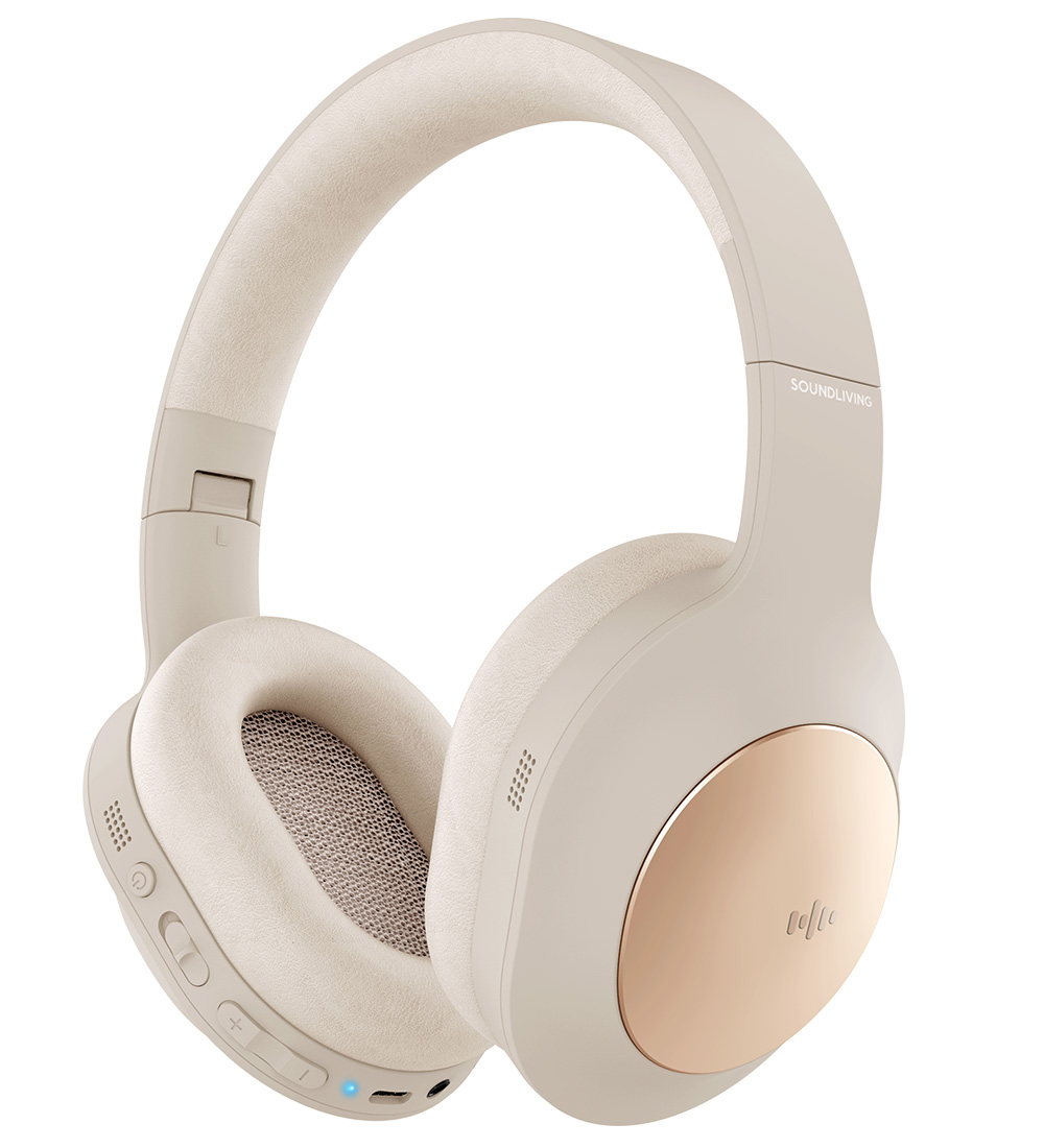Soundliving Kopfhörer - Wave - Over-Ear - ANC - Beige - Soundliving - One Size - Kopfhörer von Soundliving